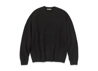 AURALEE Baby Cashmere Knit P/O "Top Black"