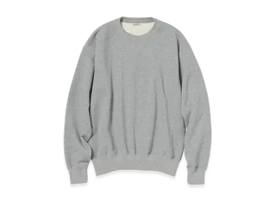 AURALEE Smooth Soft BD Sweat P/O "Top Gray"