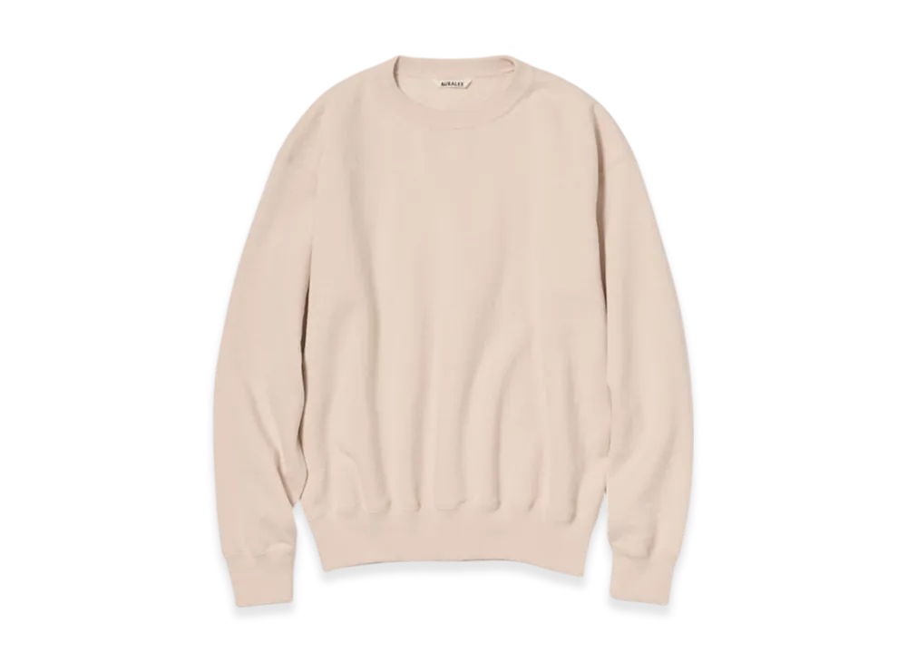 AURALEE Smooth Soft BD Sweat P/O "Dusty Pink"