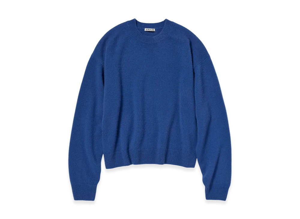 AURALEE Baby Cashmere Knit P/O "Royal Blue"