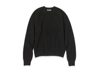 AURALEE Baby Cashmere Knit P/O "Top Black"
