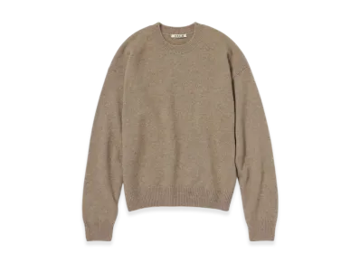 AURALEE Baby Cashmere Knit P/O "Natural Brown"