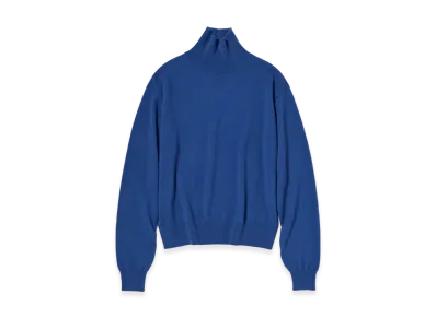 AURALEE Baby Cashmere Knit Turtle "Royal Blue"