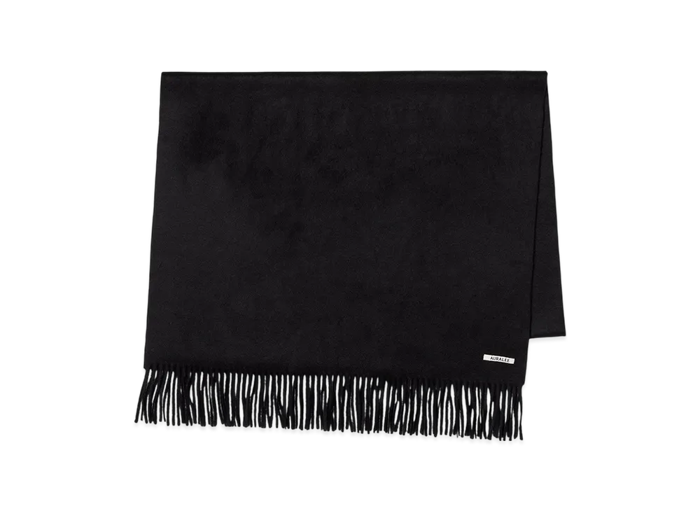 AURALEE Baby Cashmere Wide Stole "Top Black"