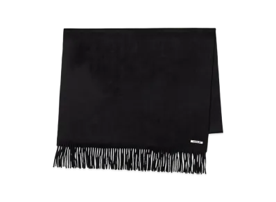 AURALEE Baby Cashmere Wide Stole "Top Black"