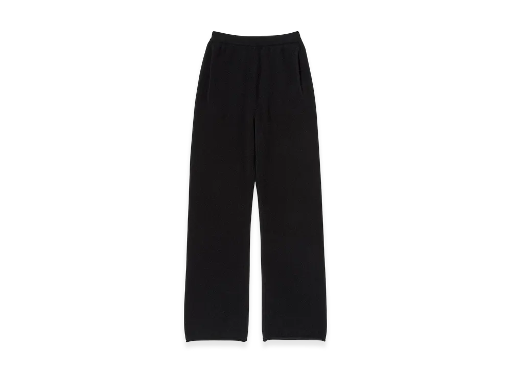 AURALEE Baby Cashmere Knit Pants "Top Black"