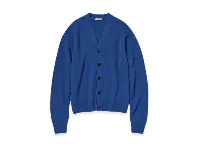 AURALEE Baby Cashmere Knit Cardigan "Royal Blue"