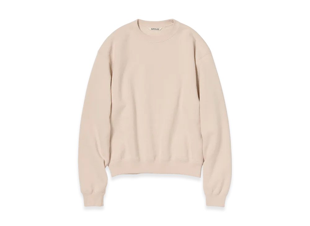 AURALEE Smooth Soft Bd Sweat P/O "Dusty Pink"