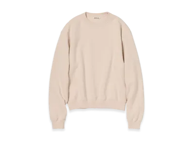 AURALEE Smooth Soft Bd Sweat P/O "Dusty Pink"