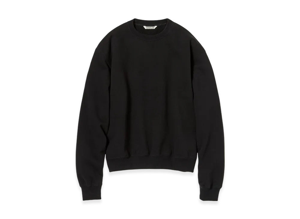 AURALEE Smooth Soft Bd Sweat P/O "Black"