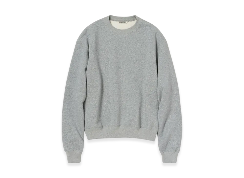 AURALEE Smooth Soft Bd Sweat P/O "Top Gray"