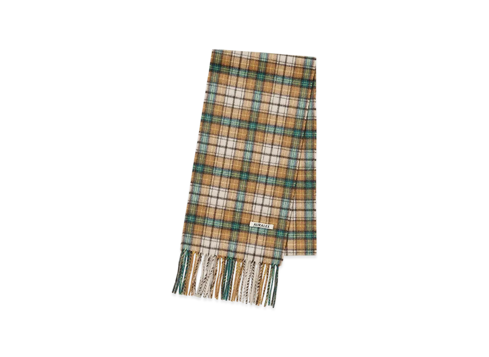 AURALEE Cashmere Check Stole 