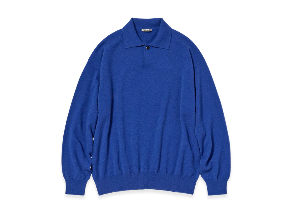 AURALEE Baby Cashmere Knit Polo Woman 