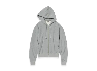 AURALEE Smooth Soft Bd Sweat Zip Parka Woman "Top Gray"