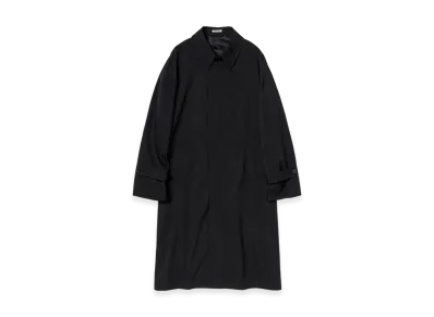 AURALEE Light Wool Max Gabardine Coat "Top Black"