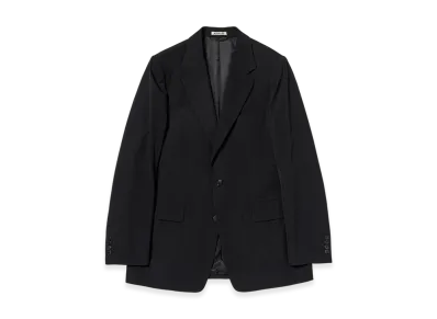 AURALEE Light Wool Max Gabardine Jacket "Top Black"