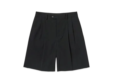 AURALEE Light Wool Max Gabardine Shorts "Top Black"