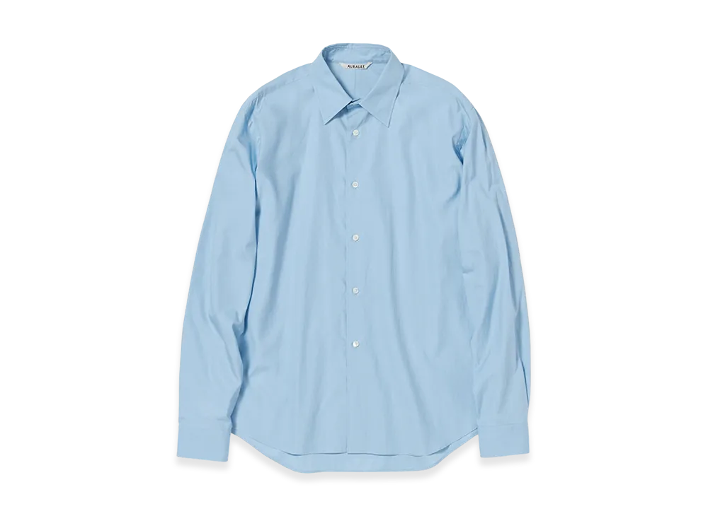 AURALEE Washed Finx Twill Shirt "Light Blue"