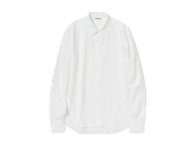 AURALEE Washed Finx Twill Slim Shirt "White"