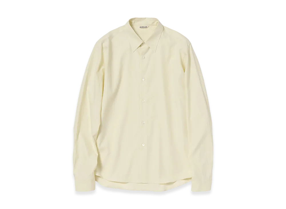 AURALEE Washed Finx Twill Slim Shirt "Vanilla"