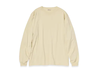 AURALEE Luster Plaiting L/S Tee "Ivory Beige"