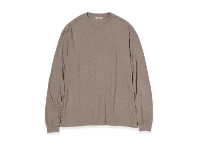 AURALEE Seamless L/S Tee "Top Brown"