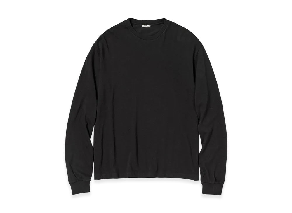 AURALEE Seamless L/S Tee "Black"