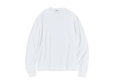 AURALEE Seamless L/S Tee "White"