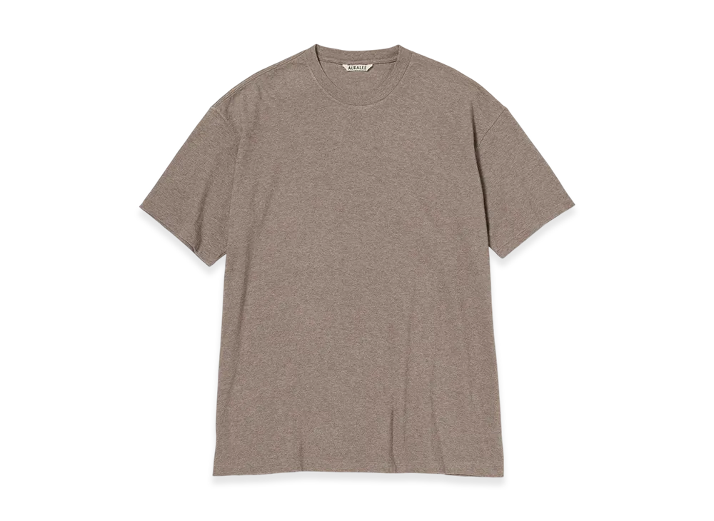 AURALEE Seamless Crew Neck Tee "Top Brown"