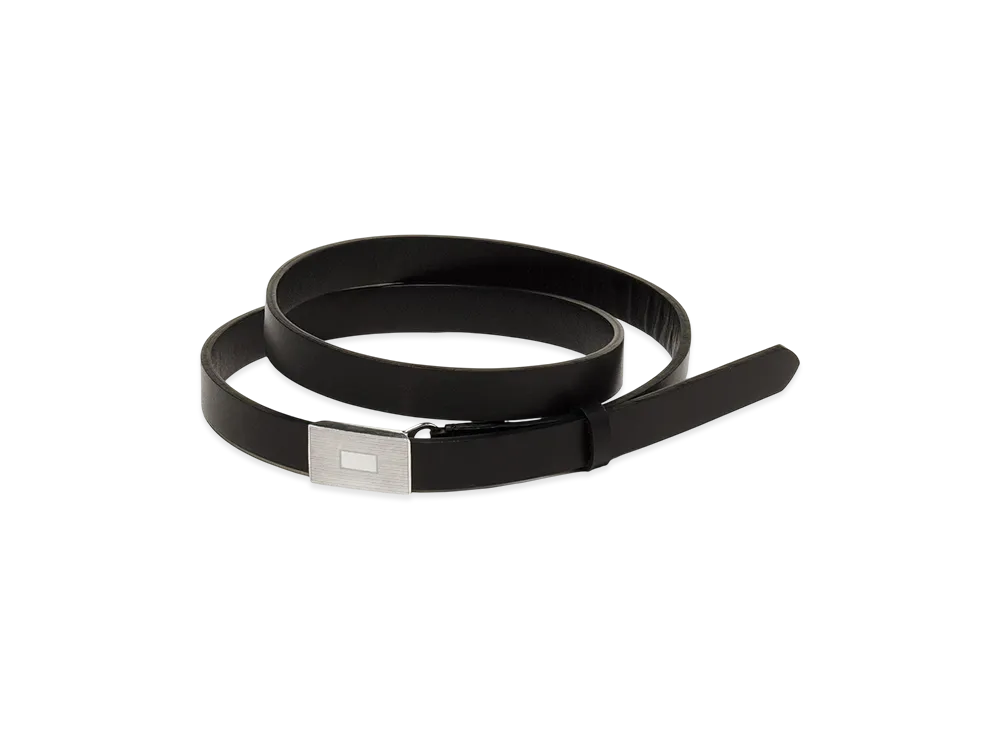 AURALEE Slide Buckle Belt "Black"