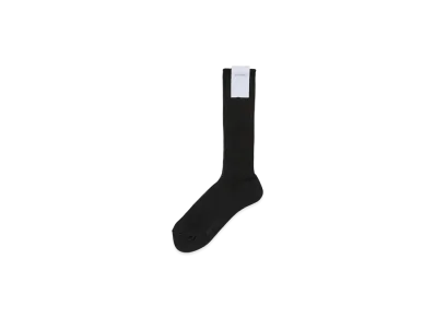 AURALEE Cotton Low Gauge Socks "Black"