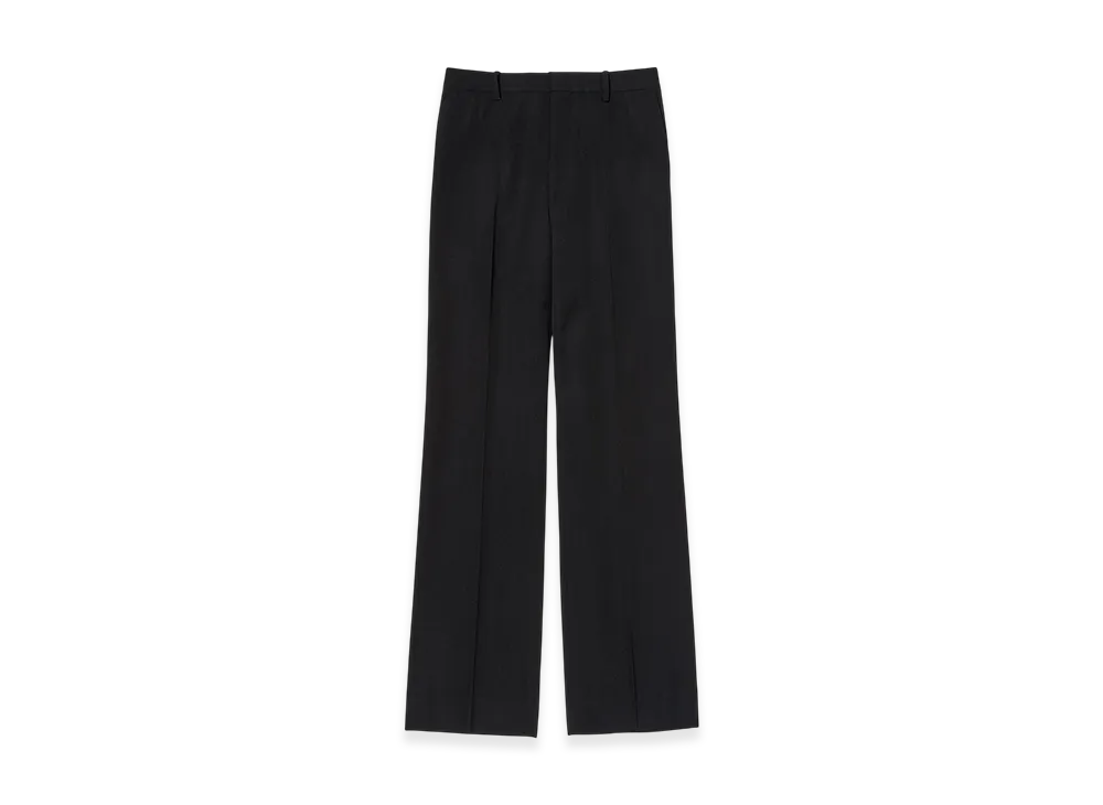 AURALEE Women's Light Wool Max Gabardine Slacks "Top Black"