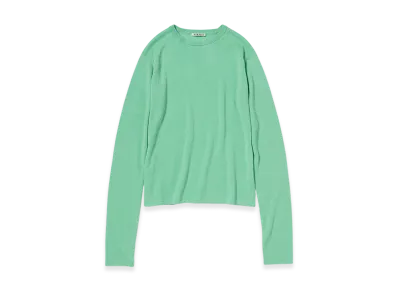 AURALEE Women's Super Fine Cashmere Silk Knit P/O "Mint Green"