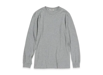 AURALEE Women's Seamless L/S Tee "Top Gray"