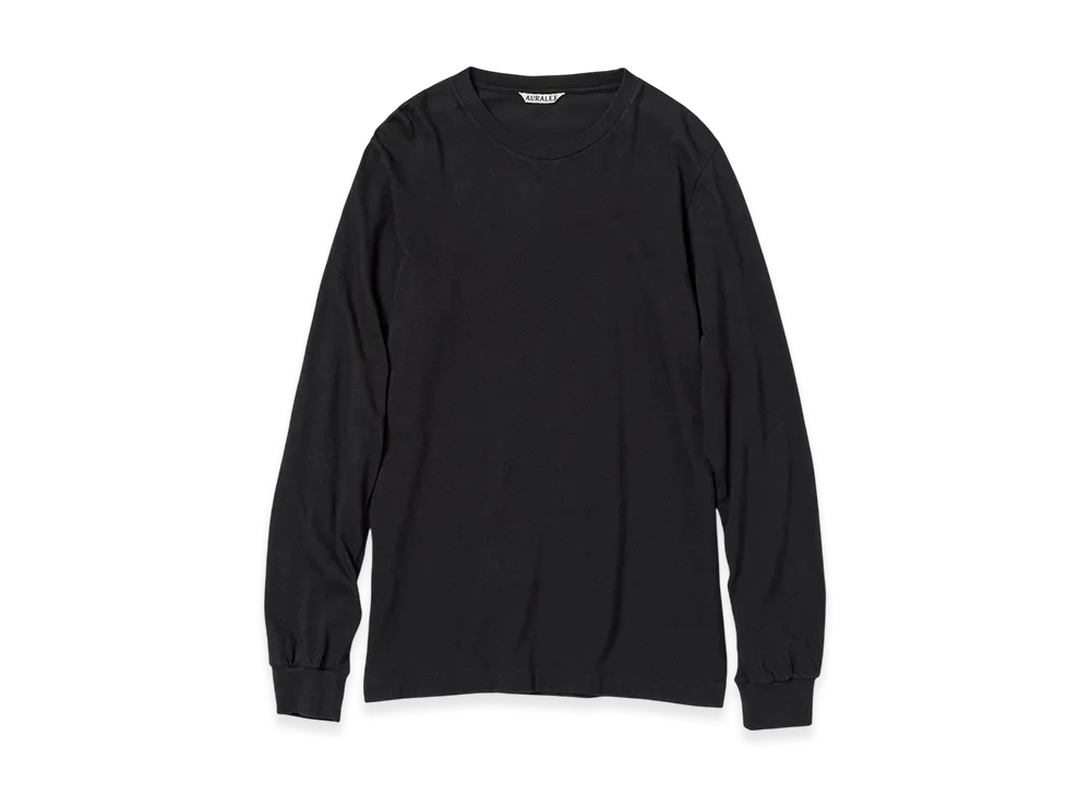 AURALEE Women's Seamless L/S Tee "Black"