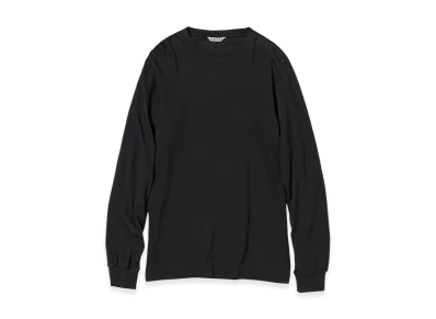 AURALEE Women's Seamless L/S Tee "Black"