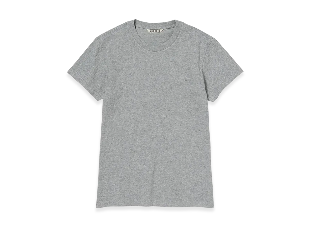 AURALEE Women's Seamless Crew Neck Tee "Top Gray"