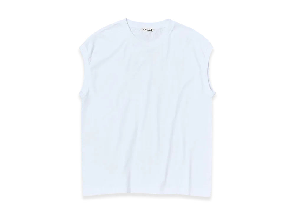 AURALEE Women's Seamless Crew Neck Sleeveless "White"