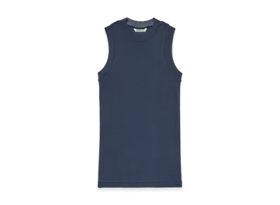 AURALEE Women's Super High Gauge Sheer Rib Tank Top "Navy"