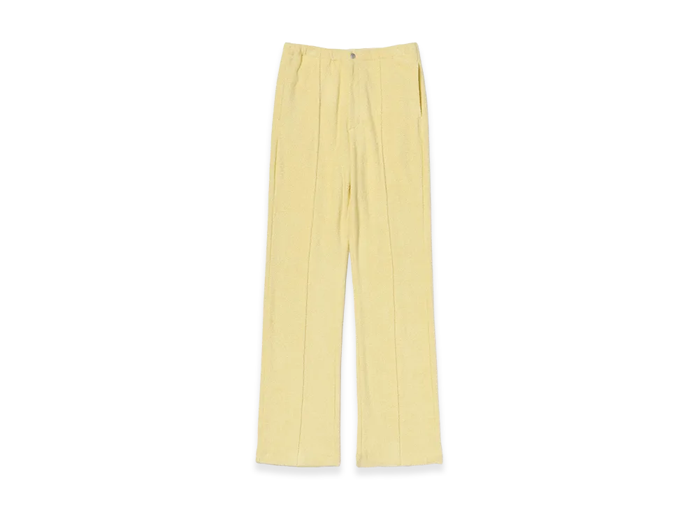 AURALEE Cotton Nylon Pile Pants "Light Yellow"