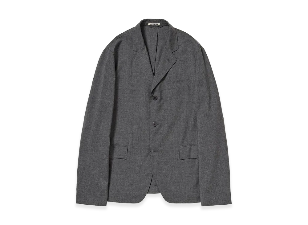 AURALEE Summer Twist Cashmere Pora Jacket "Top Charcoal Gray"