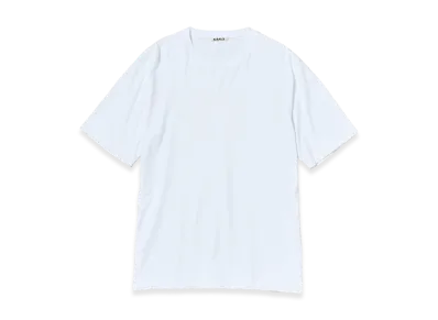 AURALEE Luster Plaiting Tee "White"