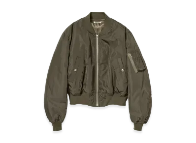 AURALEE High Density Silk Twill Flight Blouson "Dark Olive"
