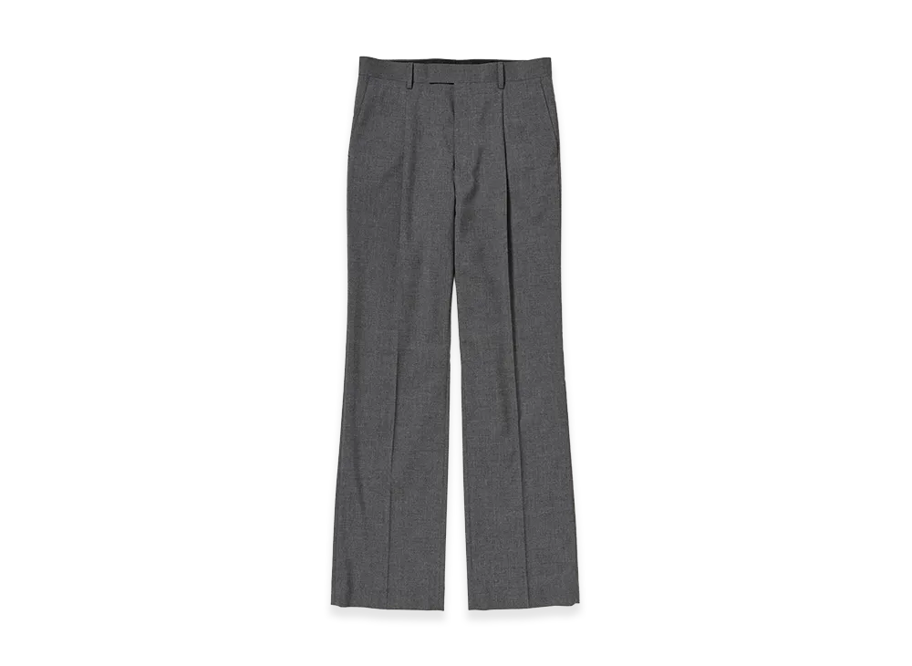 AURALEE Summer Twist Cashmere Pora Slacks "Top Charcoal Gray"