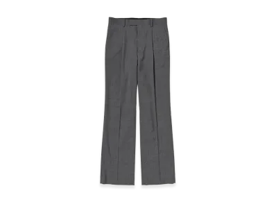 AURALEE Summer Twist Cashmere Pora Slacks "Top Charcoal Gray"