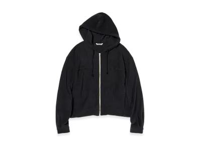 AURALEE Cotton Nylon Pile Zip Parka "Navy"