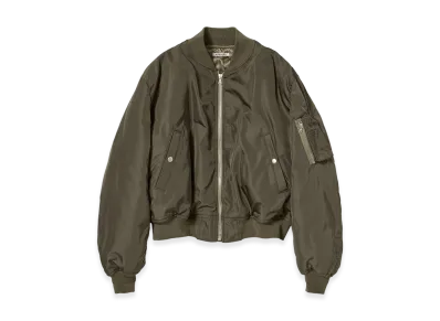 AURALEE Women's High Density Silk Twill Flight Blouson "Dark Olive"