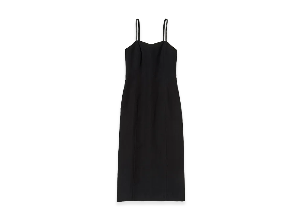 AURALEE Women's Wool Cotton Linen OX Camisole Dress "Black"