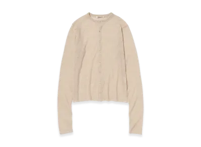 AURALEE Women's Sheer Cashmere Knit Cardigan "Top Beige"