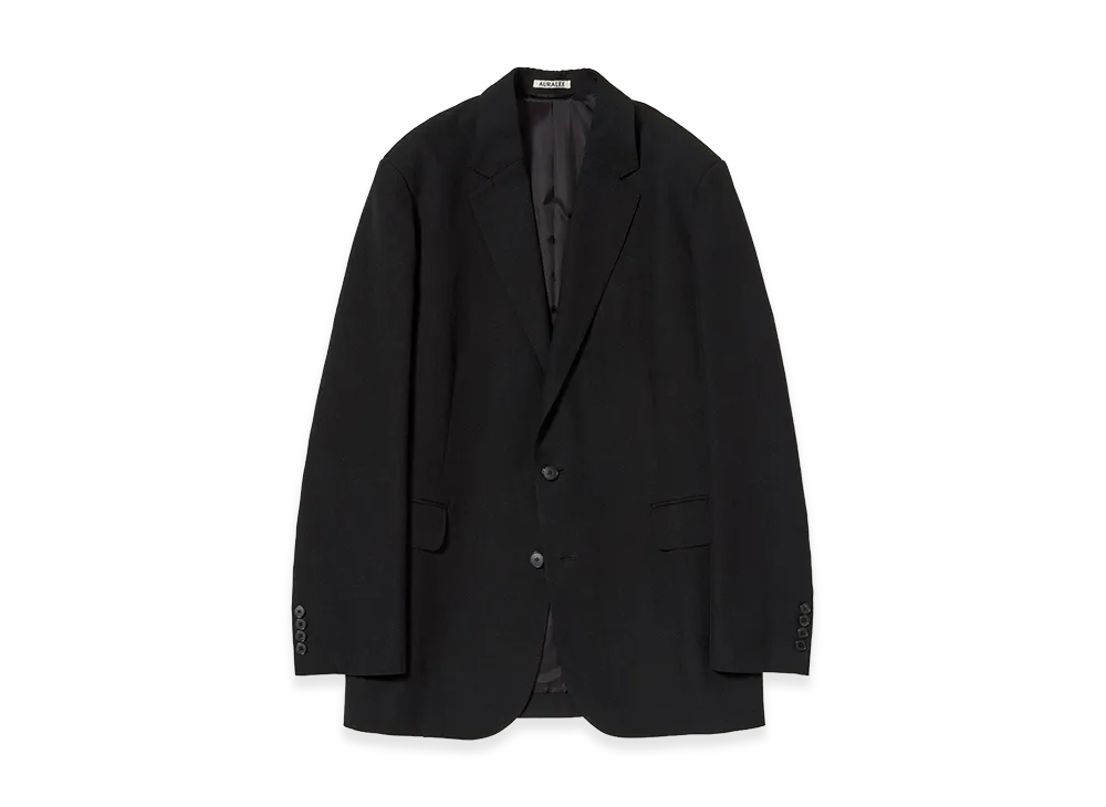 AURALEE Women's Wool Cotton Linen OX Jacket "Black"